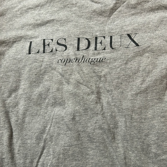 Les Deux Copenhague Men’s Gray Tee Size Large - Picture 3 of 8